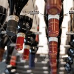 This is how Cachet Wine Cellars' cable rack looks from the top. You can clearly see how the bottle's neck is supported by the ball joint.