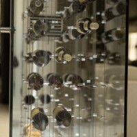 The LA cable wine display system is the perfect way to show off your wine collection. LA Glass Wine Cellar with Modern Cable Racking