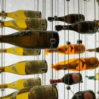 The Design for the cable wine racking provides an elegant minimalist look thanks to the LED lighting. modern cable wine racking construction and design