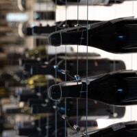 Look at how the wine bottles are elegantly displayed on this cable wine racking system. Contemporary Cable Wine Display Systems